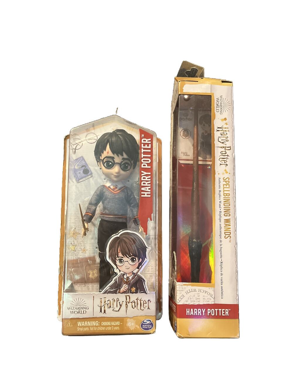 Harry Potter 8" Wizarding World Spin Master Fashion Doll w/spellbinding Wand New